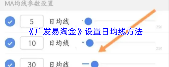《广发易淘金》日均线设置技巧解析