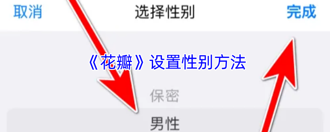 《花瓣》性别设定技巧大全